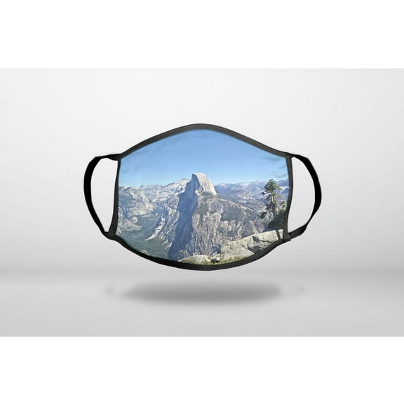Yosemite Half Dome - 3-Ply Reusable Soft Cloth Face Covering, Unisex, Cotton Inner Layer