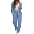 thumbnail image 2 of Pyhlmscde Women's Two Piece Sets Fall Outfits, Fall Outfits for Women, V Neck Cardigan for Women, Womens Fall Tops, 2 of 6