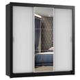 thumbnail image 1 of Ropero Closet Madesa Mônaco 3 Puertas 1 Espejo Negro/Blanco, 1 of 5