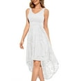 thumbnail image 3 of Dressystar Women Floral Lace Bridesmaid Dress Female Knee-Length Swing Cocktail Party Dress, 3 of 8