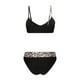 thumbnail image 4 of Trajes de baño tankini para mujer Conjunto de dos piezas para mujer Trajes de baño con estampado de leopardo Traje de baño de playa Traje de baño de dos piezas para mujer, 4 of 5
