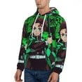 thumbnail image 4 of Demon Slayer Trendy Cartoon Men'S Fleece Hooded Hoodie, hoodies for women men with pockets,Fall Fashion 2025 Pullover Sweaters Winter Clothes, 4 of 9