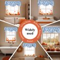 thumbnail image 6 of Blue Blueberry Tie Up Valance Curtains for Windows, Kitchen Curtains Window Treatments, Checkered Fruits Farmhouse Art Short Window Shades Valances for Bedroom Bathroom Cafe 42"x12", 6 of 8