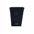 thumbnail image 2 of Restaurantware Clean 23 Gallon Black Plastic Slim Trash Can, 20" x 11" x 30", 1 Count Box, 2 of 3