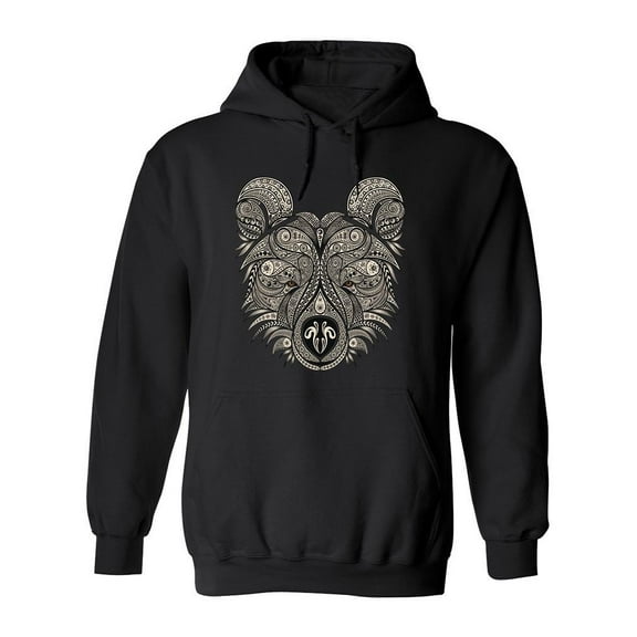 Bear Head- Hoodie Men -Image by Shutterstock, Male Small