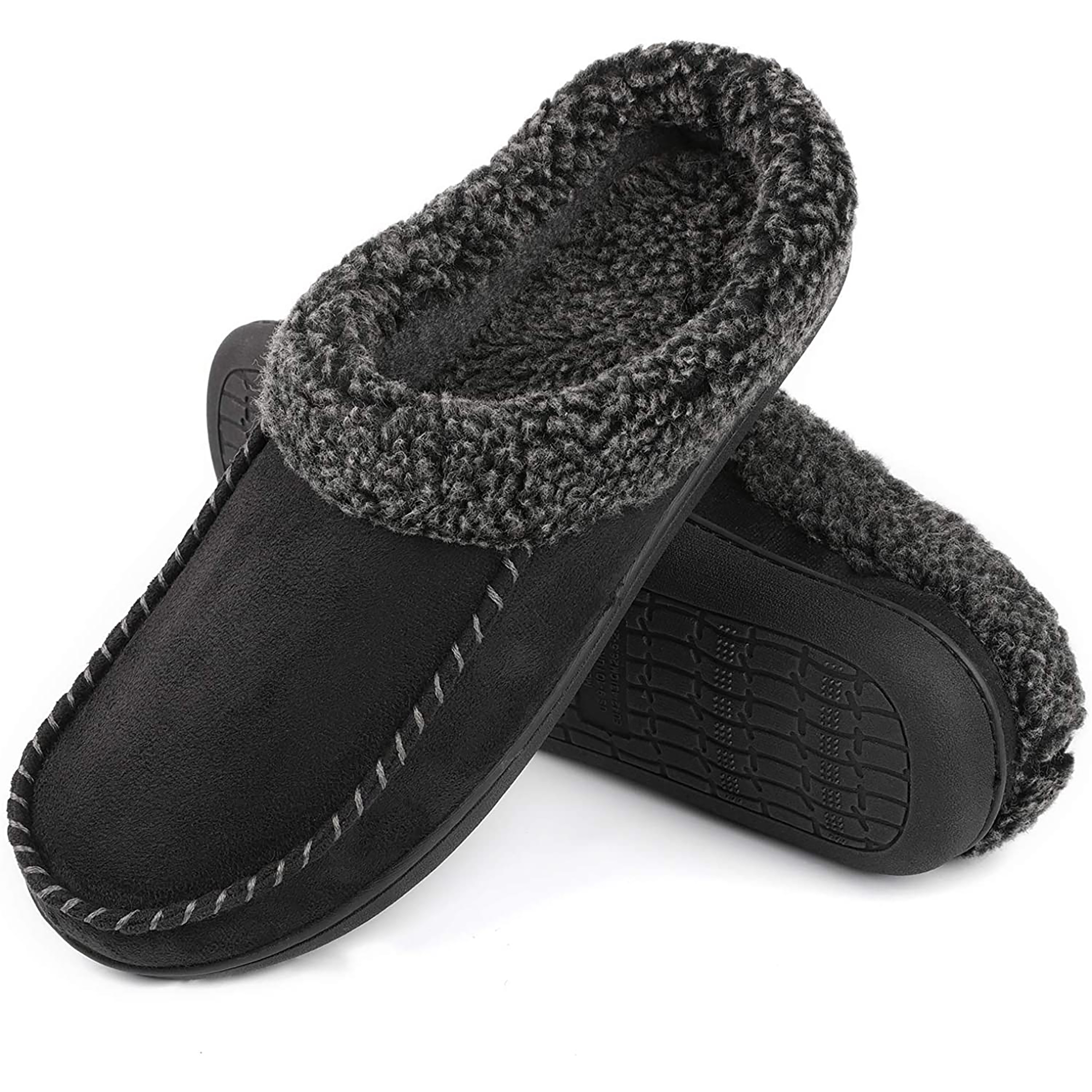 RockDove Men's Moccasin Slippers Memory Foam photo 4
