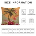 thumbnail image 5 of BCIIG Palm Tree Flowers Kitsch Pillow Case High-Quality Home Decor 24x24in, 5 of 5