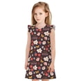 thumbnail image 1 of Vsdgher To The Best Mom pour Filles Chemises de Nuit Manches Courtes à Volants Robe de Nuit Pyjama pour Fête-Moyen, 1 of 6