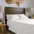 thumbnail image 1 of Jennifer Adams Essentials Queen Size Sheet Set 4 Piece, Microfiber Queen Bed sheets set - Breathable, Wrinkle & Fade Resistant - Deep Pockets up to 16â€ for Queen Size Bed(White, Queen), 1 of 4