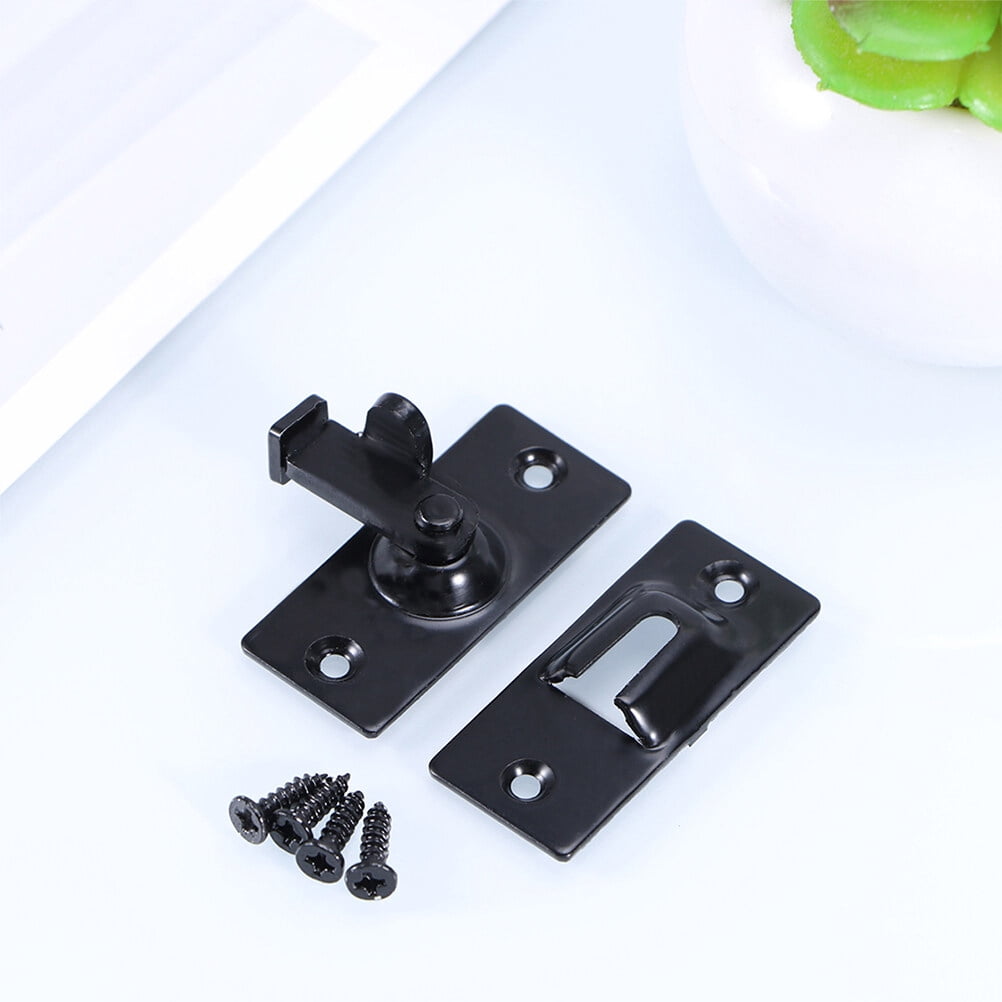 TAILTOSS Safety Door Lock 90 Degree Design Durable Black Latch for Home Security