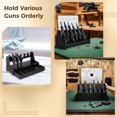 thumbnail image 5 of 6-Slot Pistol Gun Rack with Drawer, 17.5 x 7.7 x 8.5 Inches Real Wood Handgun Rack Holder, Gun Cabinet Accessories, Rustic Style Gun Rack Organizer, 5 of 5