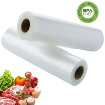 WSBArt 2 Rolls 7.9x197in Vacuum Sealer Bags for Food Saver, Seal a Meal, Commercial Grade, BPA Free, Heavy Duty, Great for Vac Storage, Meal Prep or Sous Vide