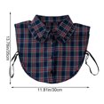 thumbnail image 3 of Adorable Fake Collar Fashionable Shirt Collar Detachable Half Shirt for Dress Blouse Sweater Collarless Clothes Accessory, 3 of 7