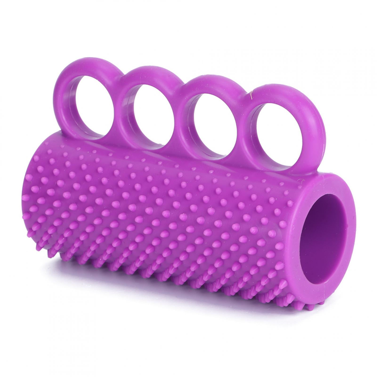 M Buder Hand Grip Strengthener Squeeze Ball for Stroke Hemiplegia Rehabilitation, Physical Therapy Finger and Wrist Exerciser, High Elastic PU Material, 4.4 inches / 11.2 cm, Purple