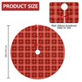 thumbnail image 2 of 36 Inch Christmas Tree Skirt – Velvet Plush Tree Mat, Soft Thickened Polyester with Red Ties, Single-Sided Printing, Available in 30in/36in/48in, Perfect for Holiday Xmas Tree Decoration, 2 of 7