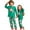 Green Santa HOHOHO, variant on Kids Christmas Reindeer Pajamas Long Sleeve Holiday Pjs Set Toddler Boys Girls Xmas Snowflake Jammies 2-14 Years