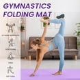thumbnail image 6 of BalanceFrom 3-Panel All-Purpose Folding Gymnastics Workout Mat, 6' x 2' x 2", Light Purple, 6 of 7