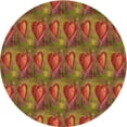 thumbnail image 1 of Ahgly Company Indoor Square Patterned Chilli Pepper Red Area Rugs, 3' Square, 1 of 1