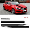 thumbnail image 5 of 5PCS Car Decals Stripe Graphic Sticker for Car Auto Racing Body Decal for Car,Self Adhesive,Modified Stripe Exterior Decoration Decal Black, 5 of 8