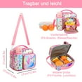 thumbnail image 2 of Bolsa de almuerzo para niños, lonchera de unicornio para niñas con dos compartimentos, lonchera de dinosaurio para niños, para la escuela, picnic, viajes, fiestas, regalos para niños, 2 of 5