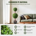thumbnail image 3 of VEVOR 2 Pack 3' Artificial Boxwood Topiary Tree Faux Plant UV Decor In/Outdoor, 3 of 9