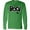 Kelly Green, variant on Halloween Boo with Spider and Web in Black Long Sleeve T-Shirt