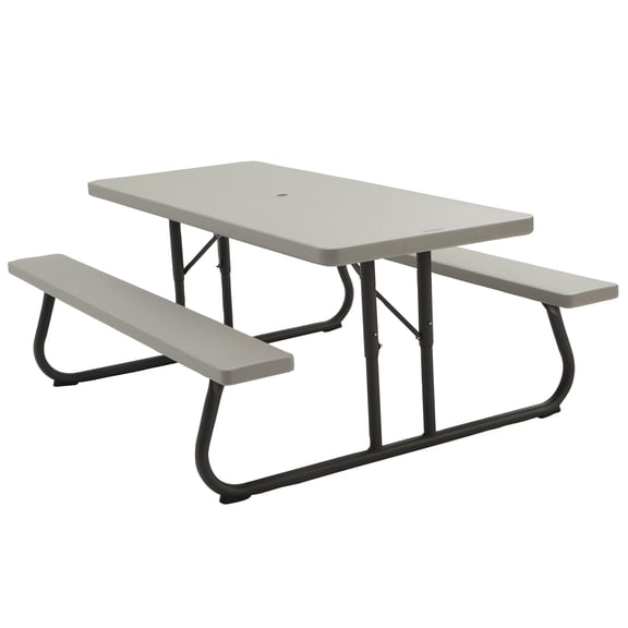 Lifetime 6 ft. Picnic Table, Putty, Indoor/Outdoor- Set of 10 (82119)