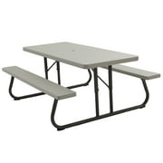 Lifetime 6 ft. Picnic Table, Putty, Indoor/Outdoor- Set of 10 (82119)