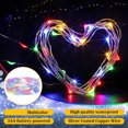 thumbnail image 2 of Fairy Lights Battery Operated, 1 Pack Mini Battery Powered Copper Wire Starry Fairy Lights for Bedroom, Christmas, Parties, Wedding, Centerpiece, Decoration (10m/32.8ft RGB), 2 of 7