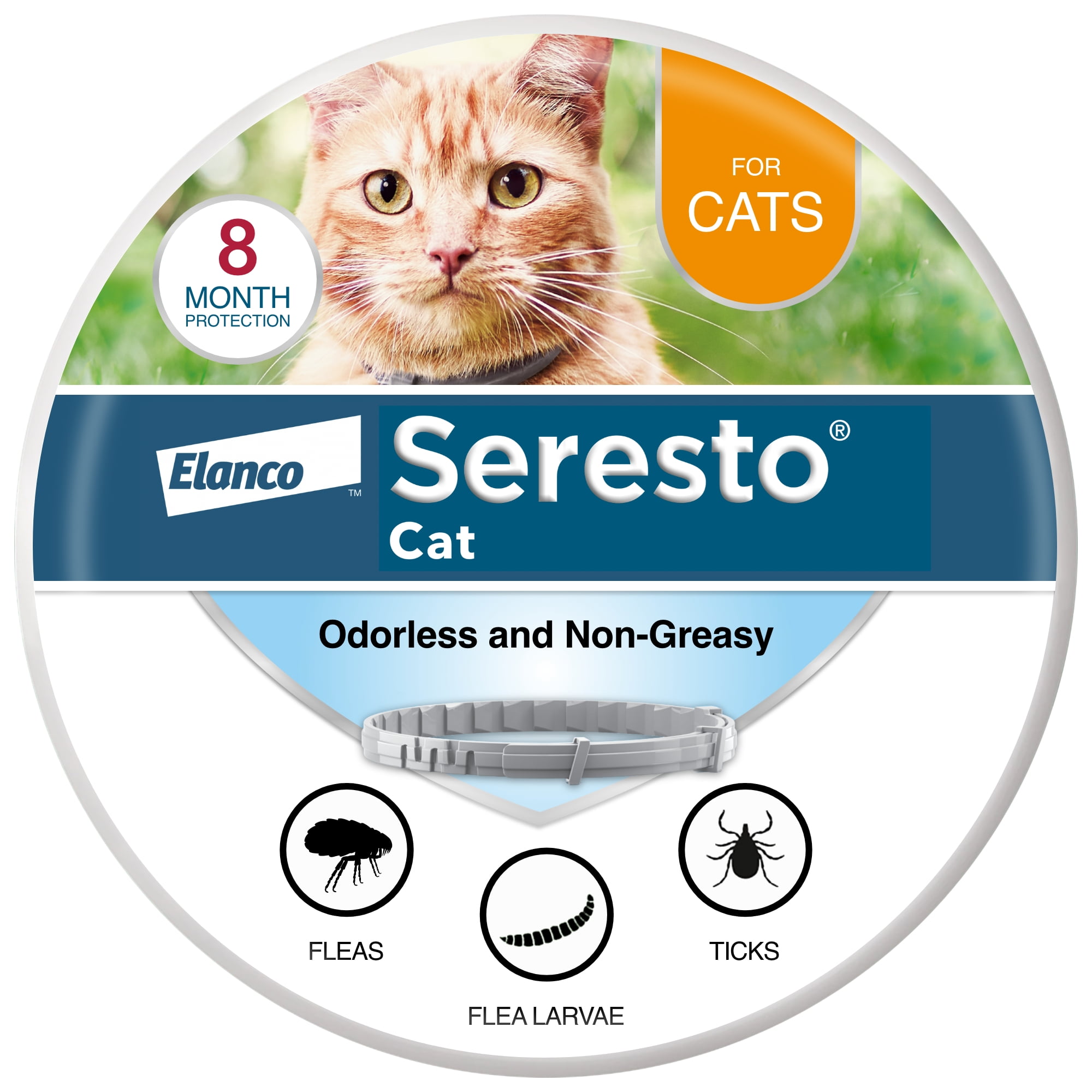 Seresto for Cats 8Month Flea and Tick Prevention Collar