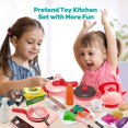 thumbnail image 2 of Play Kitchen Toys, Kids Kitchen Playset Toys for Girls 3-6 Years, Kitchen Set for 2 3 4 5 6 Year Old Girls, Play Kitchen Accessories Toys for Toddlers 4 5 Year Old Girls, 2 of 6