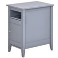 thumbnail image 1 of HOMCOM Narrow Side Table, Accent End Table with Pull-out Tray, Open Shelf, 1 of 10