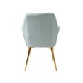 thumbnail image 4 of Porthos Home Dak Dining Chair with Armrests, Velvet, Gold Chrome Legs, 4 of 6