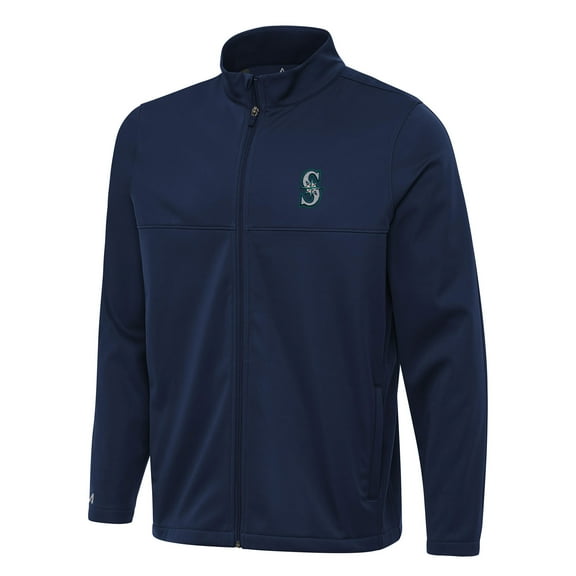Men's Antigua Navy Seattle Mariners Links 2 Full-Zip Golf Jacket