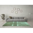 thumbnail image 3 of Ahgly Company Machine Washable Indoor Rectangle Abstract Light Blue Modern Area Rugs, 8' x 10', 3 of 4
