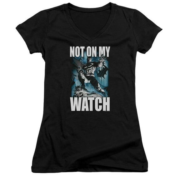 Batman Not On My Watch Junior Women's T-Shirt V-Neck Black