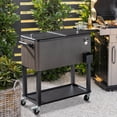 thumbnail image 6 of 87.5*91*38.5cm 80QT Rectangular Plastic Box Iron Foot Tube Refrigeration and Insulation Cart, 6 of 17