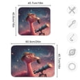 thumbnail image 3 of Dish Drying Mat Kitchen Pad Large Counter Absorbent Dish Mats Drainer Big Eyes Flamingo, 3 of 8