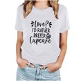 thumbnail image 2 of Valentines Day Gifts T-shirt à Manches Courtes Imprimé à Col Rond pour Femme, 2 of 8