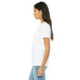 thumbnail image 3 of (4 pack) Bella & Canvas B87006008 Women Relaxed Jersey V-Neck T-Shirt, White - 3XL, 3 of 3