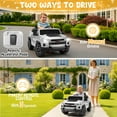 thumbnail image 6 of UBesGoo 12V Licensed Chevrolet Colorado Electric Ride on Car Toy for Toddler Kid w/ Remote Control, LED Lights, White, 6 of 10