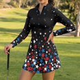 thumbnail image 5 of KEIAHUAN Patriotic Star Women Tennis Dress with Built in Shorts, 5 of 7