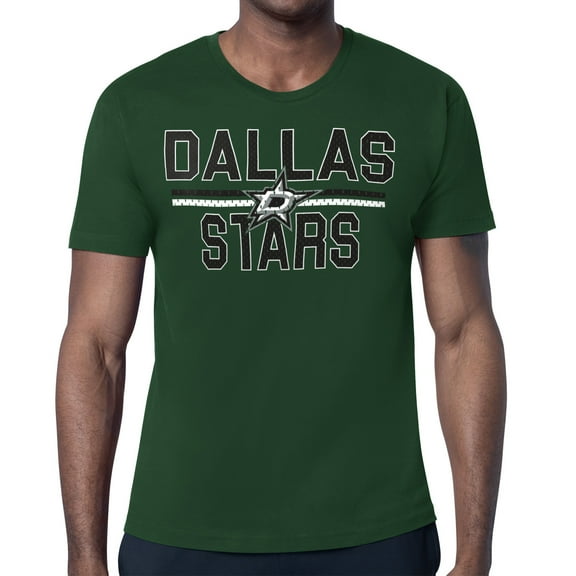 Men's Starter Kelly Green Dallas Stars Mesh Look Team Name T-Shirt