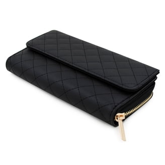 Women’s Leather Clutch Wallet – Long Purse With RFID Blocking, Credit Card Holder, Zip Closure