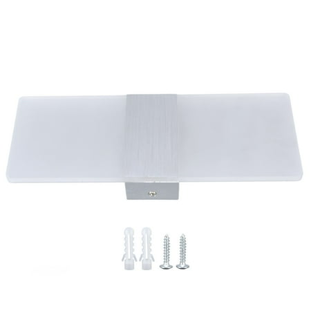 

Big sale LED Wall Lamp 6W Acrylic Wall Light 360° Luminous High Brightness Preservative Up Down Lights for Bedroom Canteen 90265VSilver