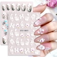 thumbnail image 3 of UDIYO Embossed Nail Sticker Flower Decal DIY Nail Art Decoration Spring Summer Flower Nail Decoration Sticker Nail Supplies, 3 of 7