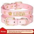 thumbnail image 4 of Pet Artist Personalized Dog Collar Bling Leather Custom Pet Name ID with Rhinestone Charms, 4 of 12
