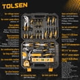thumbnail image 2 of Juego de herramientas Tolsen para uso doméstico de 89 piezas con destornilladores tipo martillo, 2 of 7
