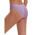 thumbnail image 2 of DARING DIVA Women's Lace Ribbed Low Waisted Butt Lifting Underwear XL Purple, 2 of 6
