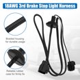 thumbnail image 5 of High Mount Stop Light Extension Cable with Braided Sheath for Jeep Wrangler 2007-2018 No.68048581AA, 5 of 6